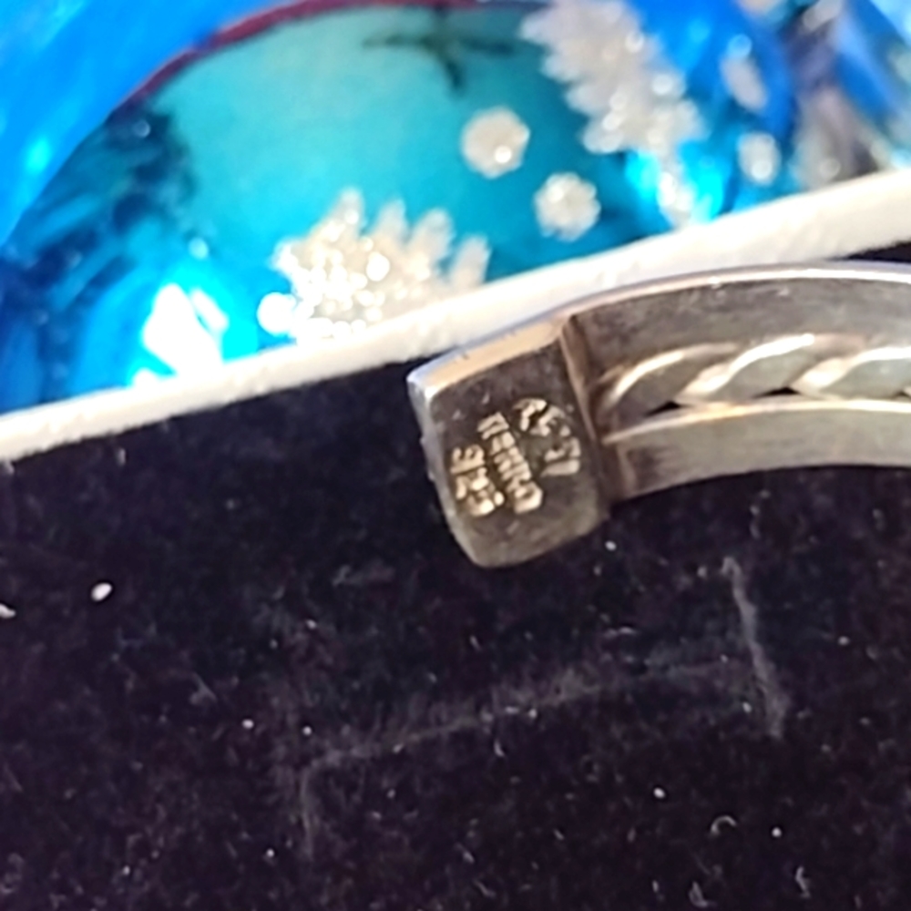 Solid Sterling Braided Bangle Bracelet - image 4